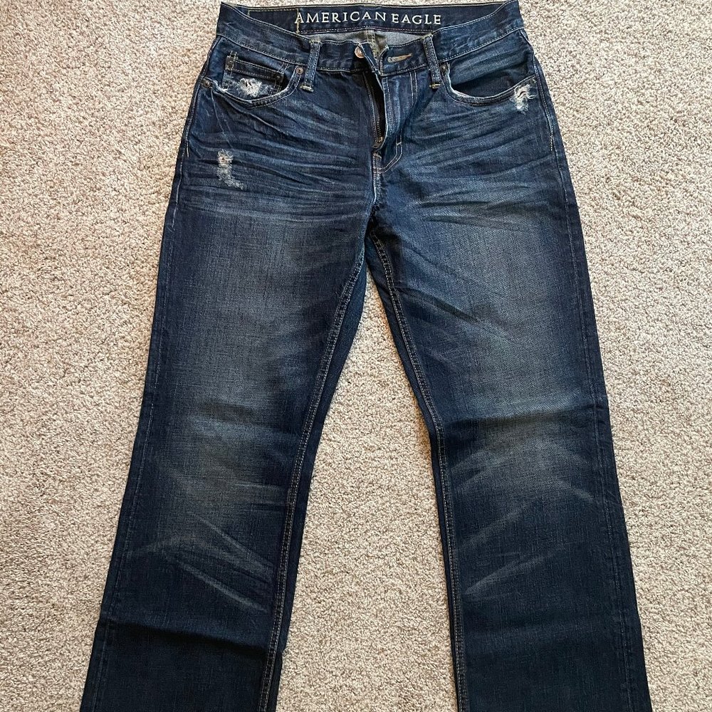 American Eagle Distressed Bootcut Jeans sz 30x32 - Like new